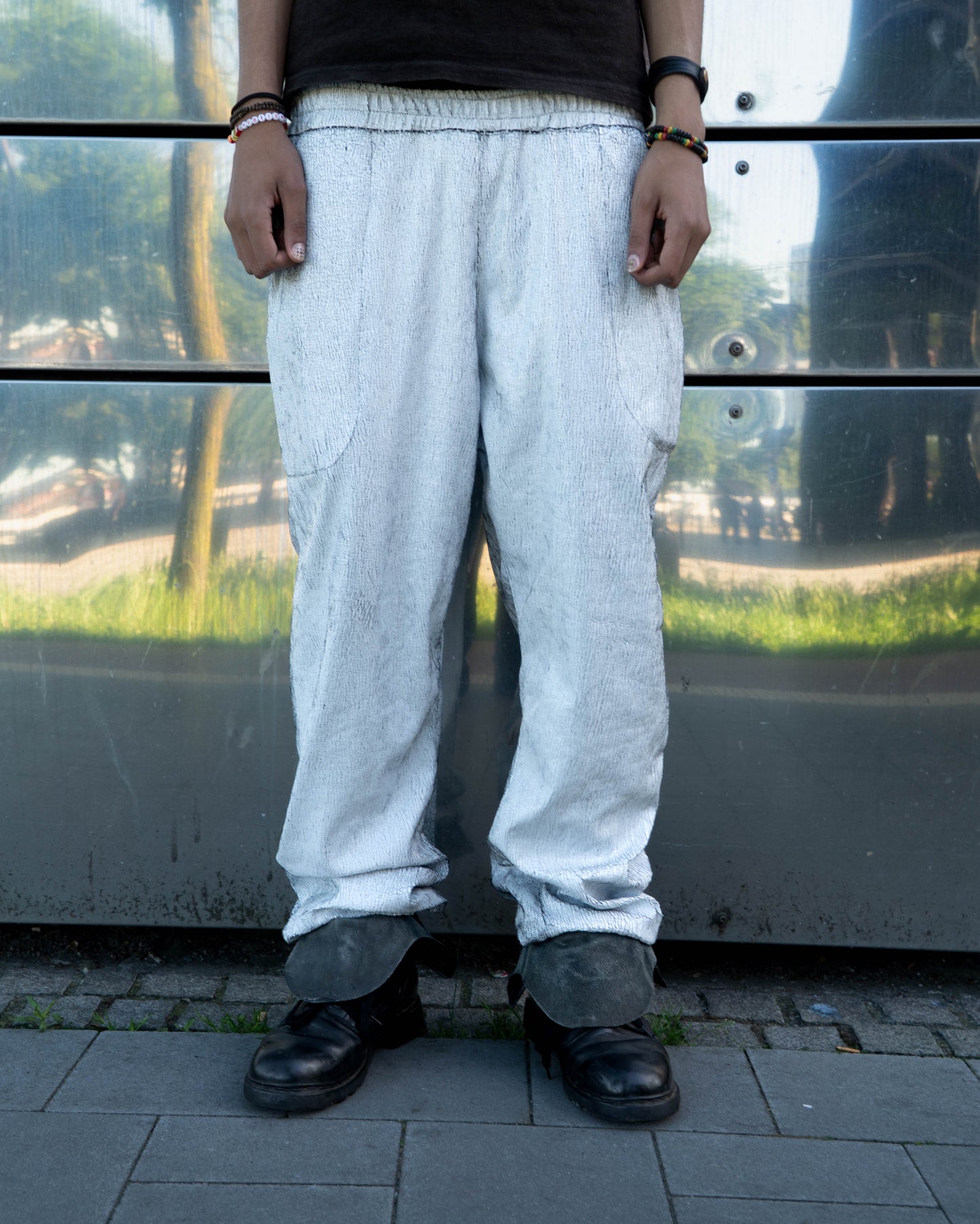Cracked PU leather tracksuit (sample)