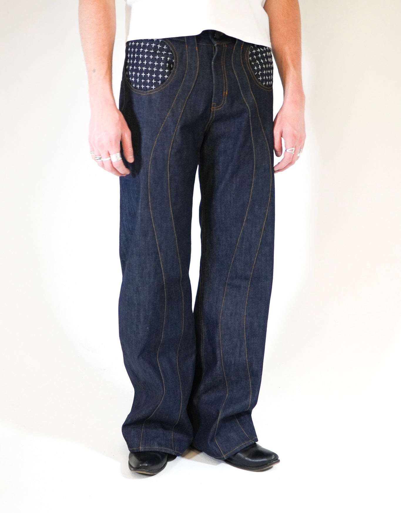 sashiko stitch denim