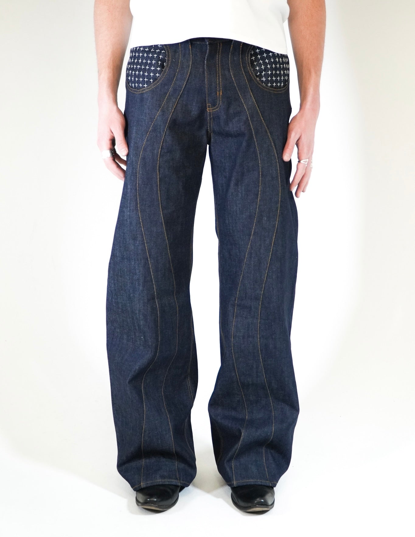 sashiko stitch denim