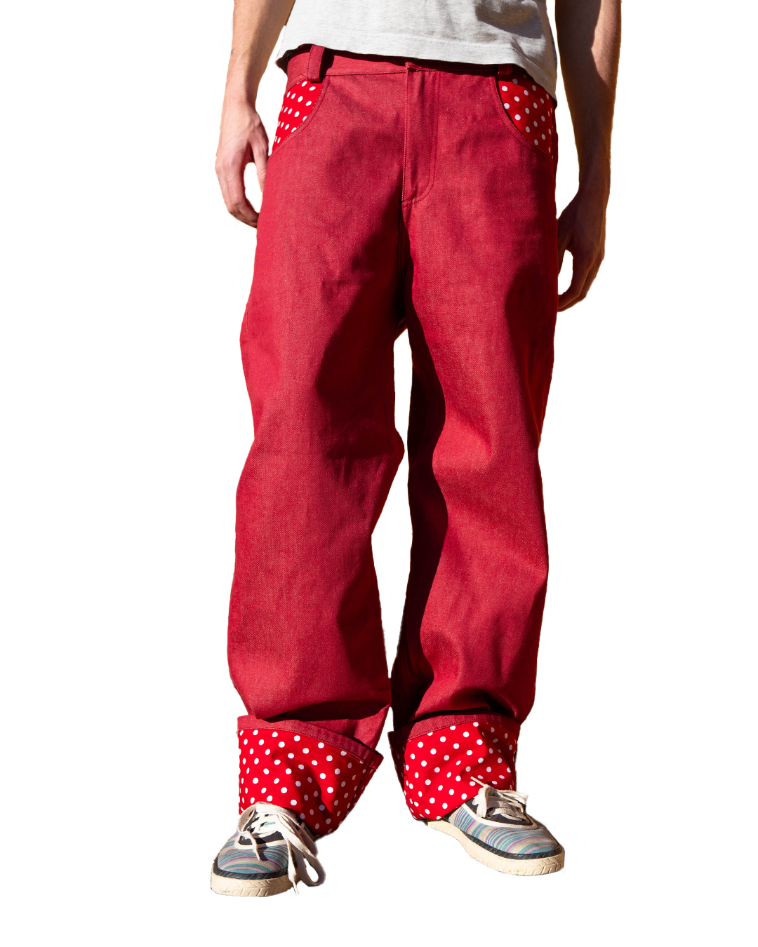 Polka dot jeans