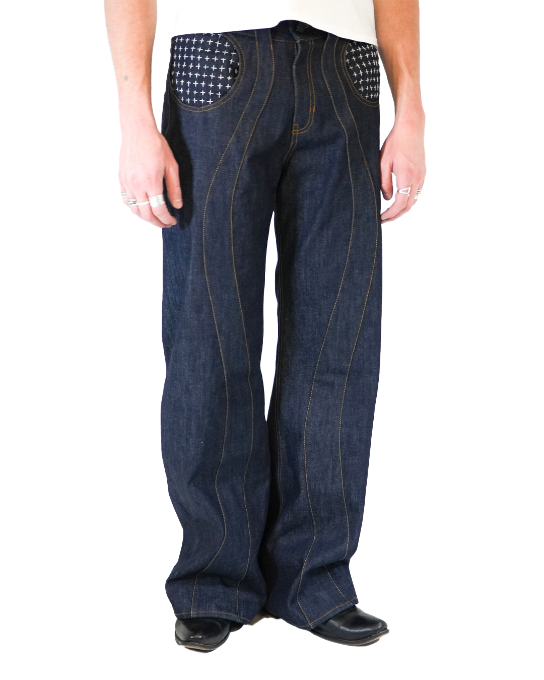 sashiko stitch denim